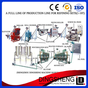 1t- 500t/D Small Vegetable Oil Refinery Equipment