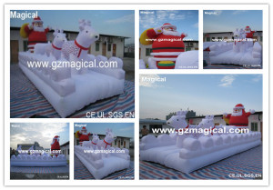 Inflatable Snowfield with Santa Claus (MIC-255)