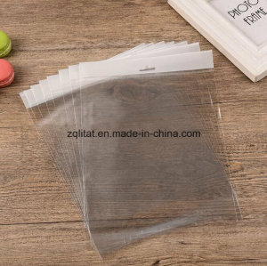 Transparent BOPP Plastic Gift Bag with Head Block / LDPE Rectangle Transparent Clear Cello Bag with